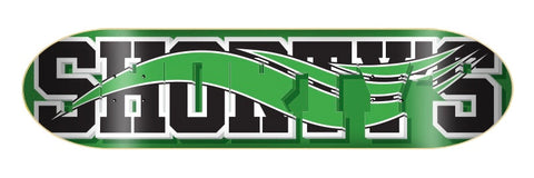 Shorty's Skateboards SkateBlock Green/Black Deck 8.25" With Grip Tape (In Store Pickup Only)