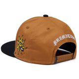 Primitive Skateboard Burnt Snapback Hat Brown