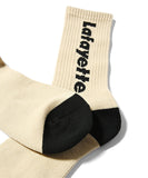 Lafayette Logo Crew Socks Natural