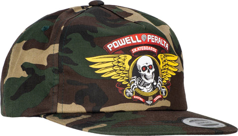 Powell Peralta Winged Ripper Snapback Hat Camo