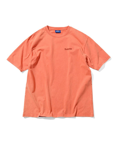Lafayette Old English Logo Pigment Dyed S/S Tee Coral Red