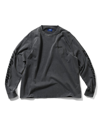 Lafayette Sleeve Logo Washed L/S Tee Grey