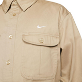 Nike SB Woven Skate L/S Button Up Shirt DQ6288-247 Khaki (In Store Pickup Only)
