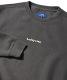 Lafayette Worn Out Small Logo Crew Sweat Black