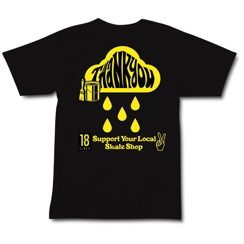 Thank You Skateboards Hand Painted S/S Tee Black