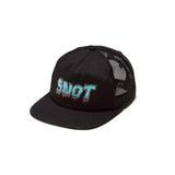 Snot Wheel Co. Meltdown Logo Trucker Hat Black