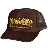 Thrasher X Anti Hero Pigeon Mag Trucker Hat Brown