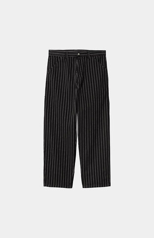 Carhartt WIP OG Single Knee Pant Seaton Stripe, Black/Wax (Rinsed)