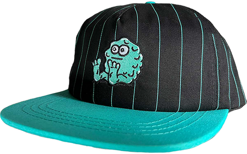 Snot Wheel Co. Pinstripe Snapback Hat Black