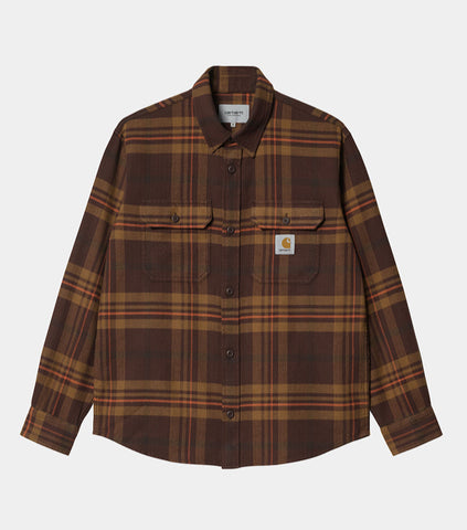 Carhartt WIP Wallace L/S Shirt Wallace Check, Ale (In Store Pickup Only)
