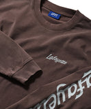 Lafayette Sleeve Logo Washed L/S Tee Brown