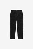 Carhartt WIP Single Knee Corduroy Pant Black, Rinsed