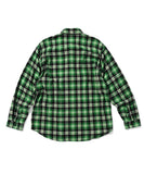 Lafayette Script Logo Plaid Flannel L/S Shirt Green