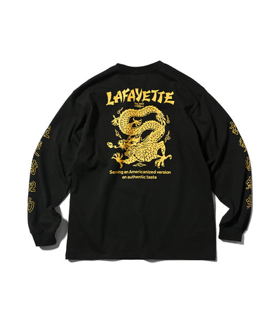 Lafayette Wo Dragon Pocket L/S Tee Black