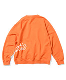 Lafayette Side Printed Script Logo Crewneck Sweat Orange