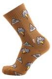 Psockadelic Eye Cloud Socks Tan