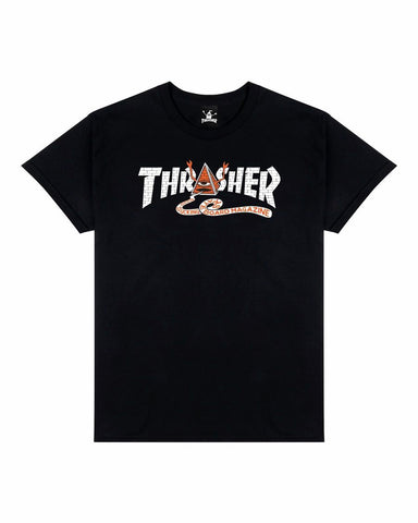Thrasher x Toy Machine Pyramid S/S Tee Black