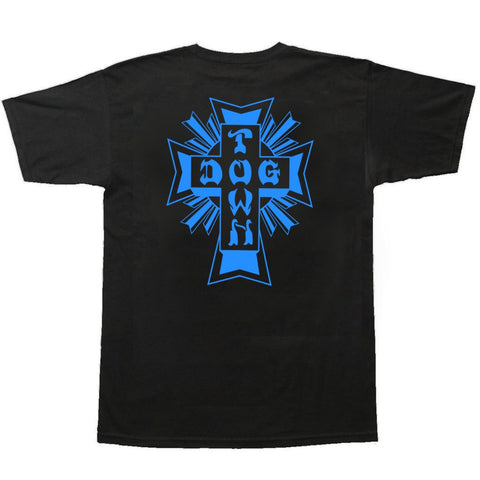 Dogtown Cross Logo S/S Tee Black/Blue