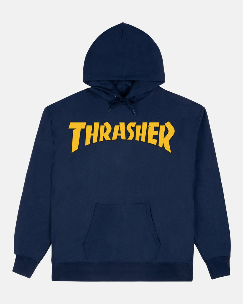 Thrasher Cover Logo Pullover Hoodie Navy