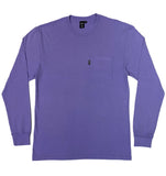 Brooklyn Work T103 Beach Wash Garment Dyed Pocket L/S Tee Amethyst