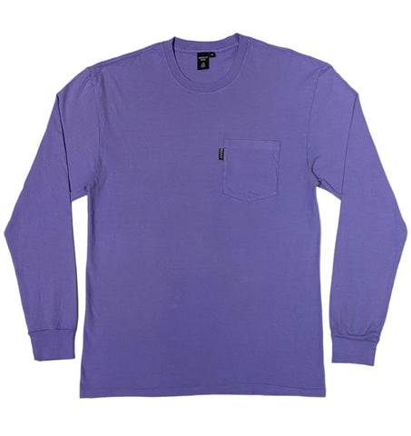 Brooklyn Work T103 Beach Wash Garment Dyed Pocket L/S Tee Amethyst