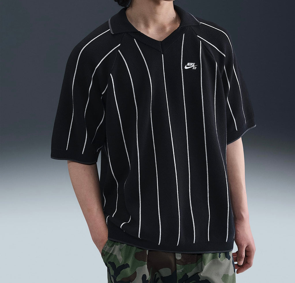 Nike SB S/S Polo Skate Sweater HQ9019-010 Black/Sail/Black (In Store Pickup Only)