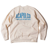 Acapulco Gold Horse Race Raglan Crew Sweatshirt Natural
