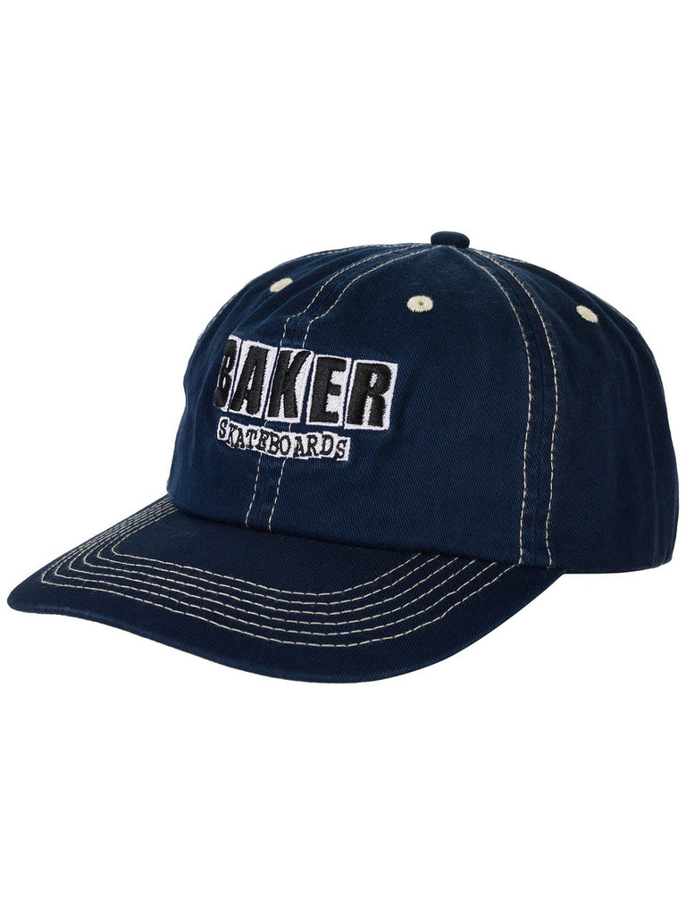 Baker Classic Logo Snapback Hat Navy