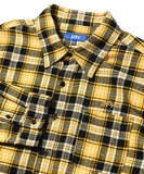 Lafayette Script Logo Plaid Flannel L/S Shirt Yellow
