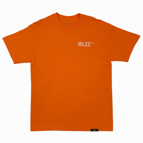 Miles Logo Hit S/S Tee Safety Orange