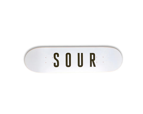 Sour Solution Sour Army White Deck 8.25” With Grip Tape (In Store Pickup Only)