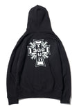 Dogtown Cross Logo Zip Hoodie Black