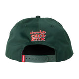 Chocolate Rooster 5 Panel Hat Forest Green