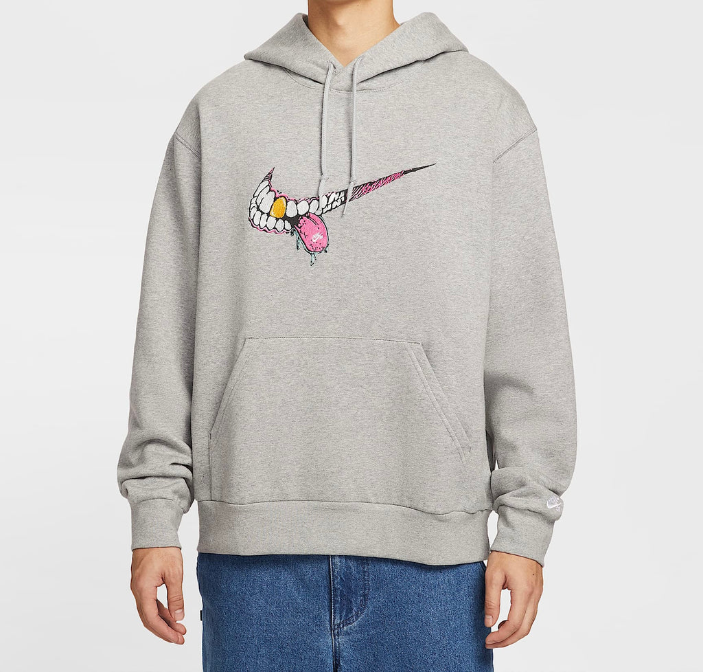 Nike SB Fleece Skate Hoodie HV0250-063 Dark Grey/White (In Store Pickup Only)