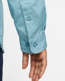 Nike SB Woven Skate L/S Button Up Shirt DQ6288-494 Worn Blue/White (In Store Pickup Only)