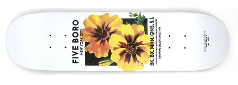 5Boro NYC Flower Seed Yellow Deck 7.75” With Grip Tape (In Store Pickup Only)