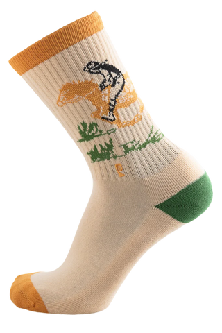 Psockadelic Out To Lunch Socks Cream