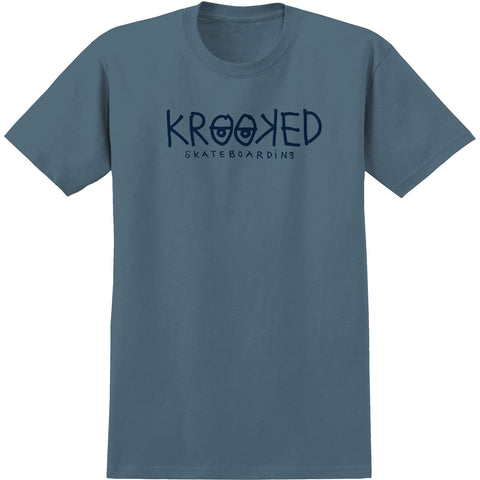 Krooked KRKD Eyes S/S Tee Indigo Blue/Navy