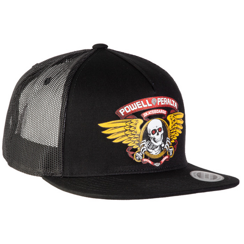 Powell Peralta Winged Ripper Trucker Hat Black