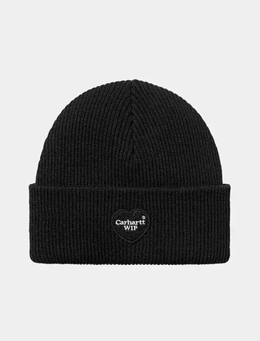 Carhartt WIP Heart Patch Beanie Black (In Store Pickup Only)