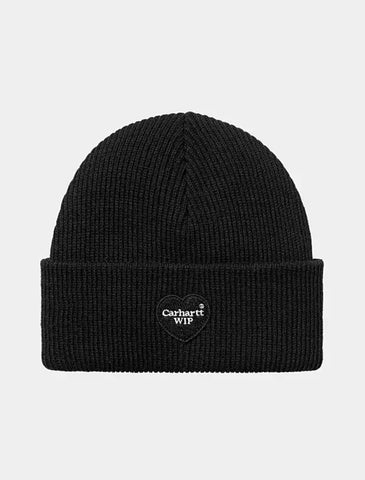 Carhartt WIP Heart Patch Beanie Black