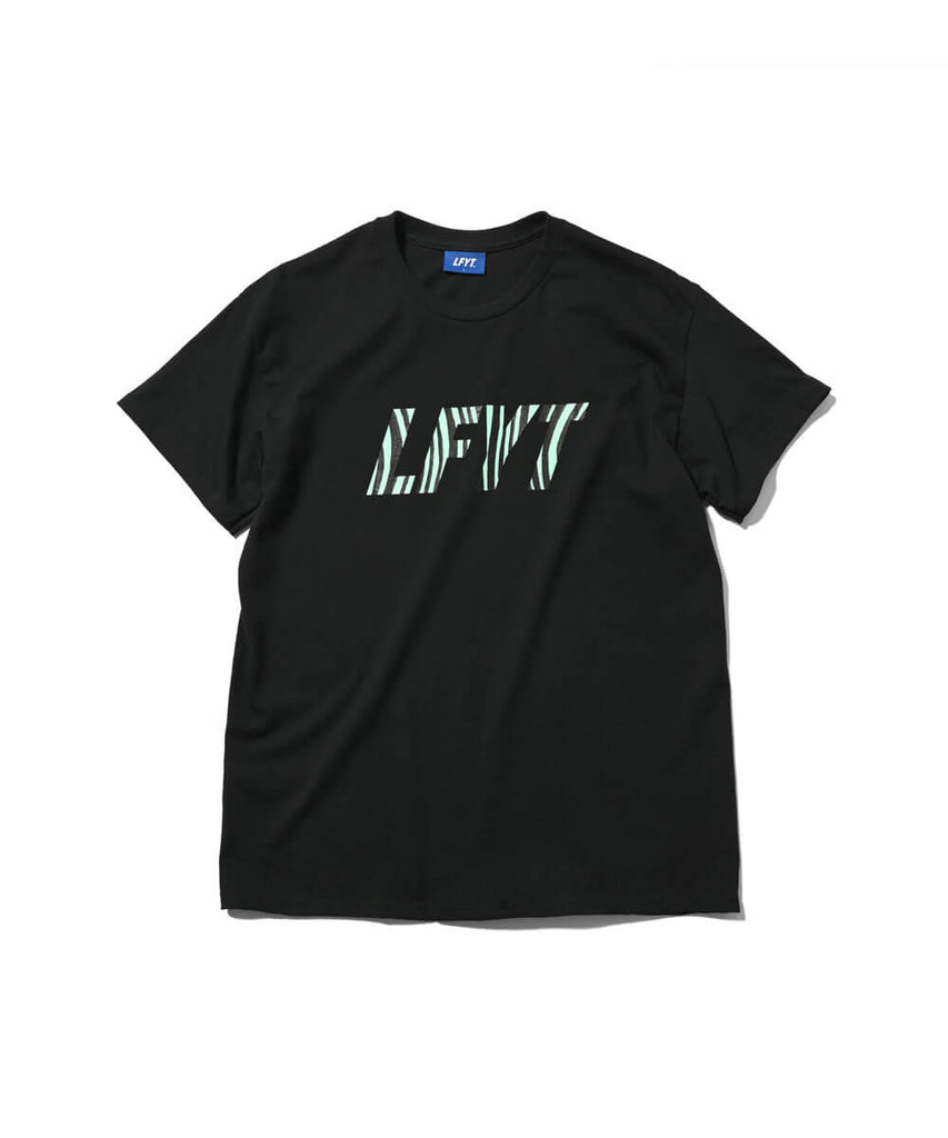 Lafayette Distorted Stripe LFYT Logo S/S Tee Black