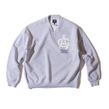 Acapulco Gold Prep V-Neck Sweatshirt / Wider And Shorter Fit (Ash)