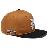 Primitive Skateboard Burnt Snapback Hat Brown