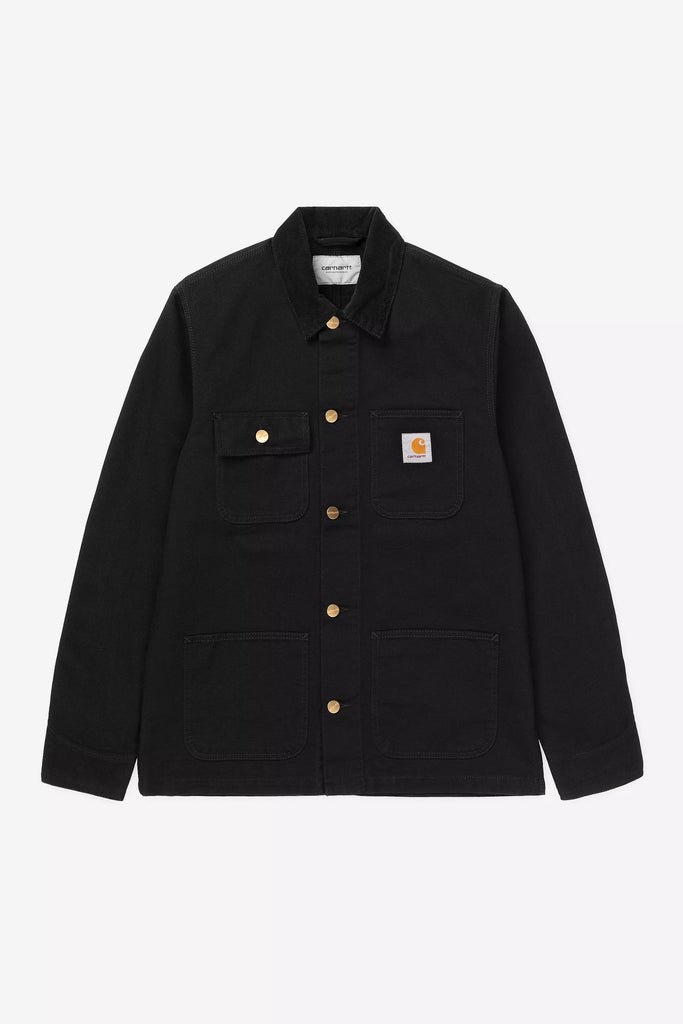Carhartt WIP Michigan Coat (Summer) Black/Black, Rinsed