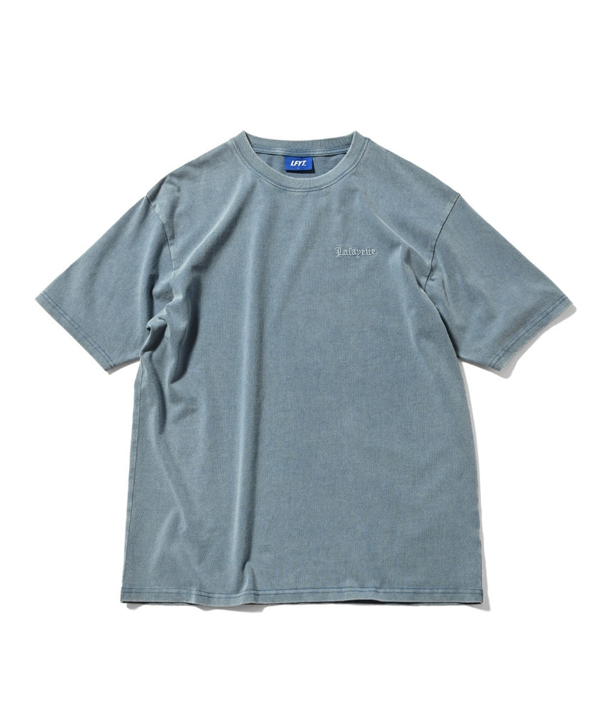 Lafayette Old English Logo Pigment Dyed S/S Tee Slate Blue