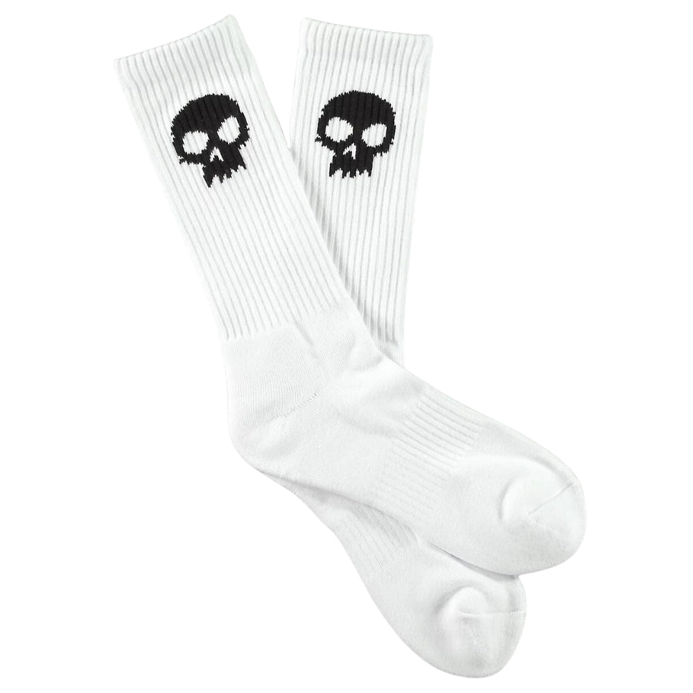 Zero Skull Socks White