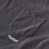 Belief NYC Logo Pocket S/S Tee Pepper