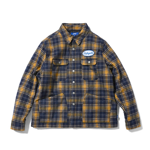 Lafayette Flannel Shirt Jacket Yellow