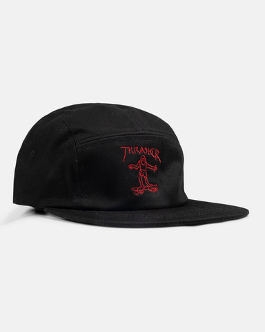 Thrasher Gonz 5 Panel Hat Black/Red